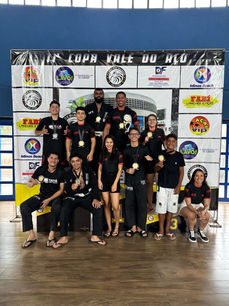 Tatá Fight Team conquista 9 ouros e troféu na XII Copa Vale do Aço de Jiu Jitsu